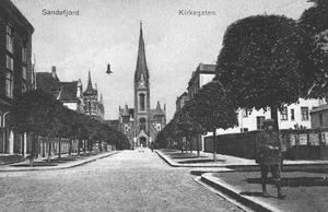 Bilde av Kirkegata ca 1910